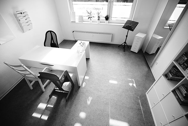 Foto von oben, schwarz-weiss