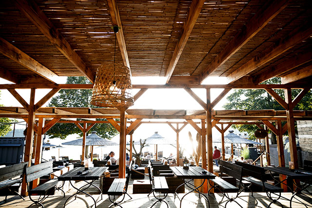 Aussenbereich Restaurant, Architektur-Fotografie