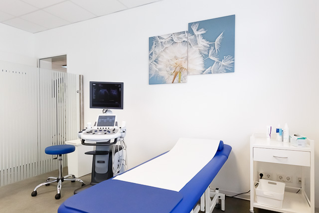 Praxis, Untersuchungsraum Ultraschall, Praxisfotografie